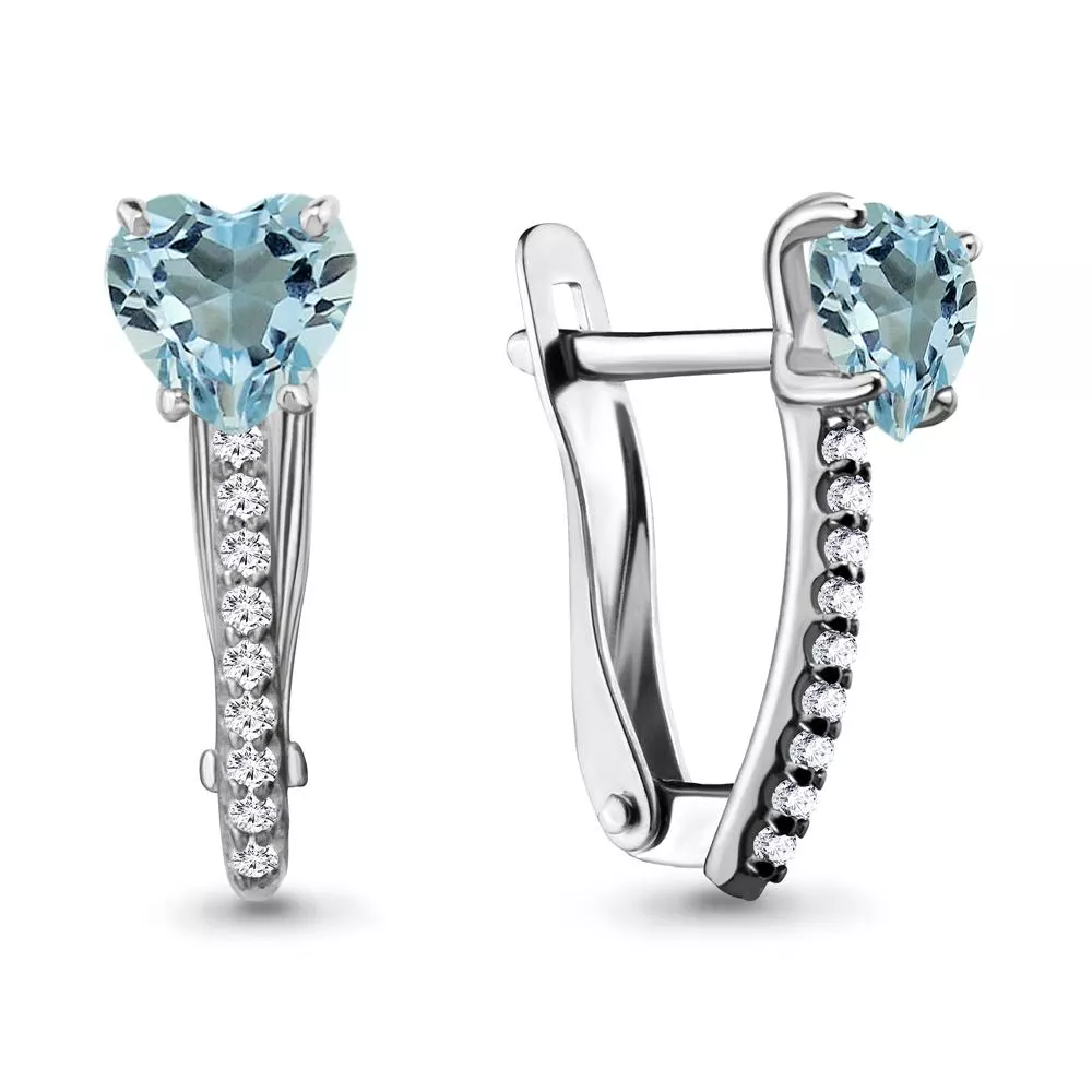 Серьги, серебро, артикул LV4401002А