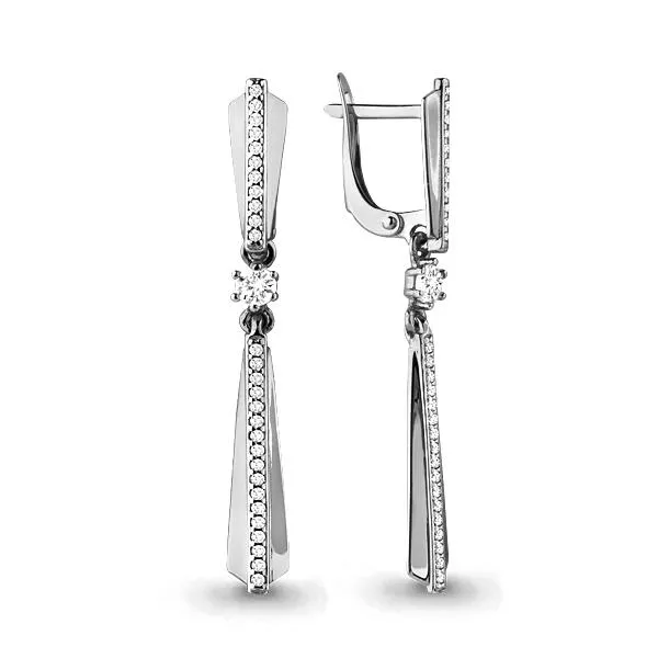 Серьги из серебра, артикул LV43887А