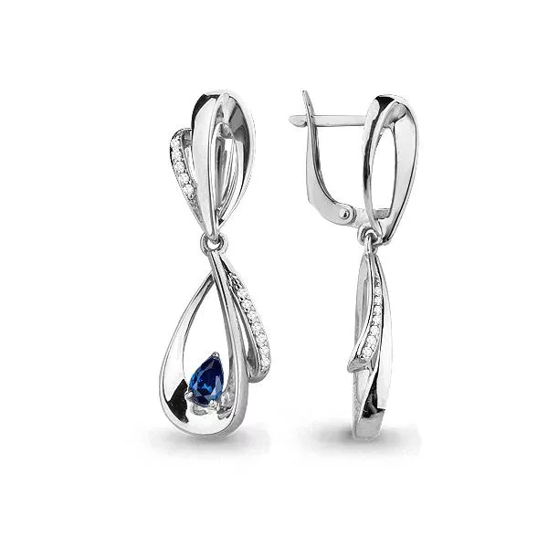 Серьги, артикул LV43886Б, серебро