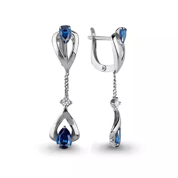 Серьги из серебра, артикул LV43876Н