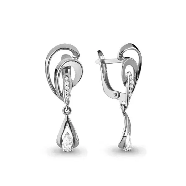 Серьги, артикул LV43875А, серебро