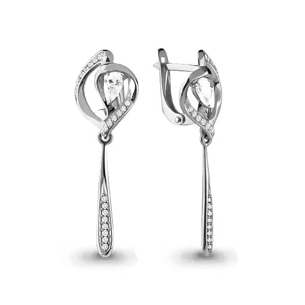 Серьги из серебра, артикул LV43874А