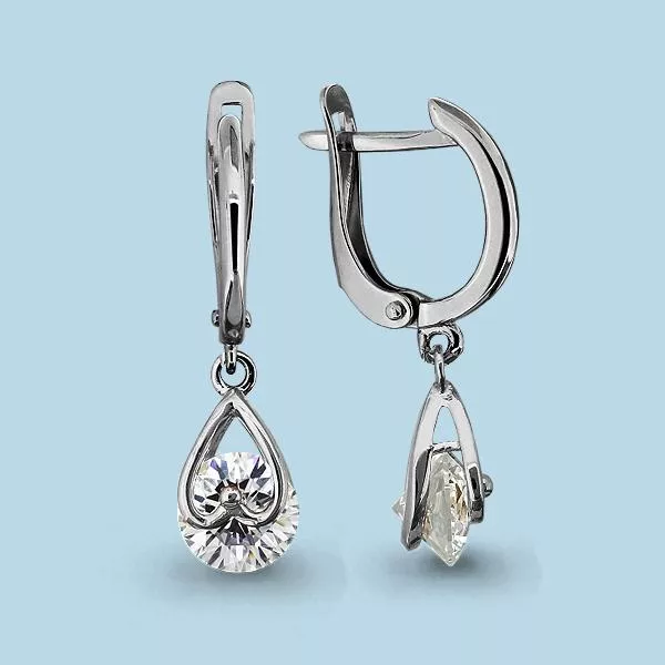 Серьги из серебра, артикул LV43785