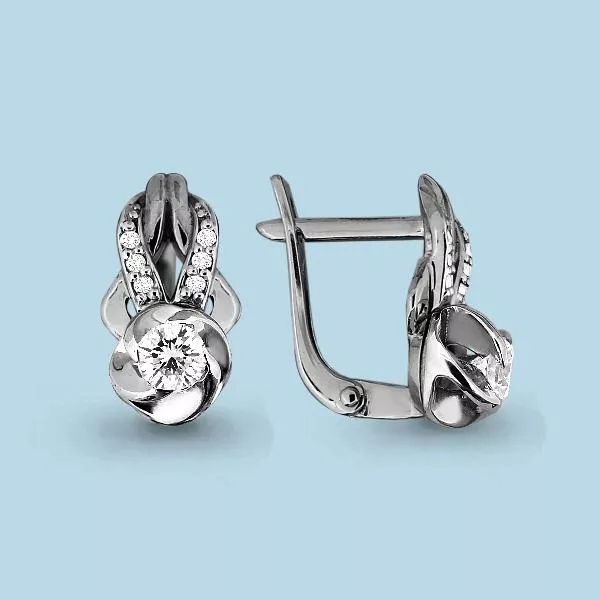 Серьги, артикул LV43779А, серебро