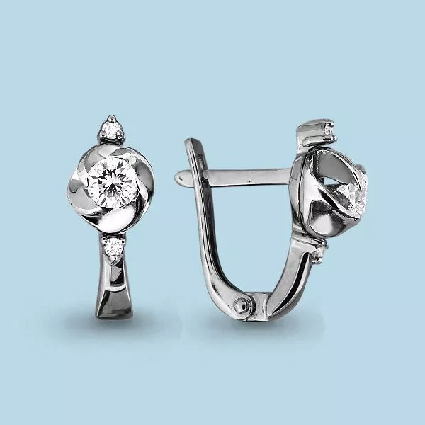 Серьги из серебра, артикул LV43776А