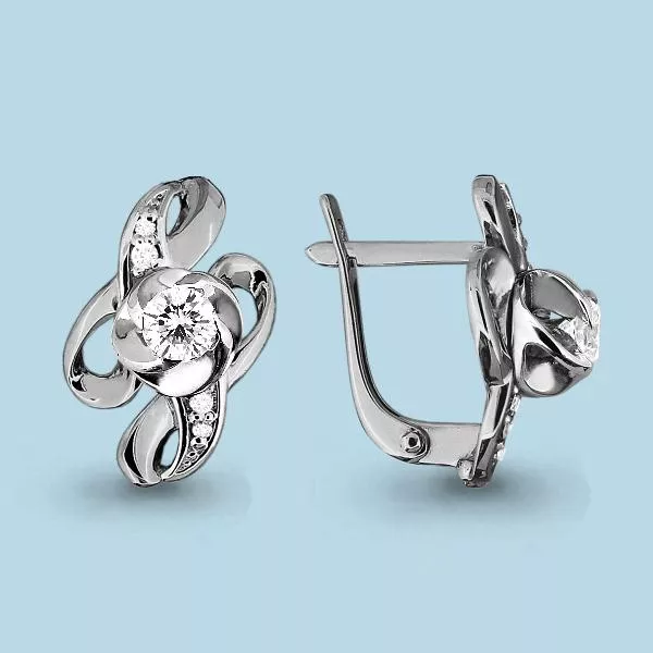 Серьги из серебра, артикул LV43771А