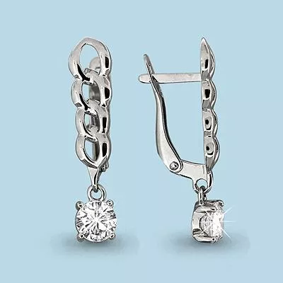 Серьги, артикул LV43663, серебро