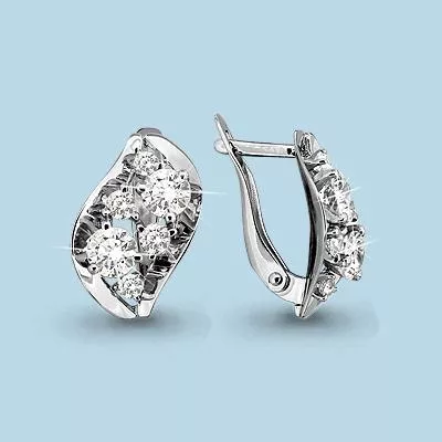 Серьги из серебра, артикул LV43641