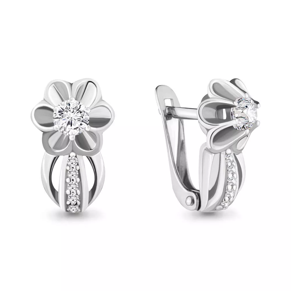 Серьги, серебро, артикул LV43581А