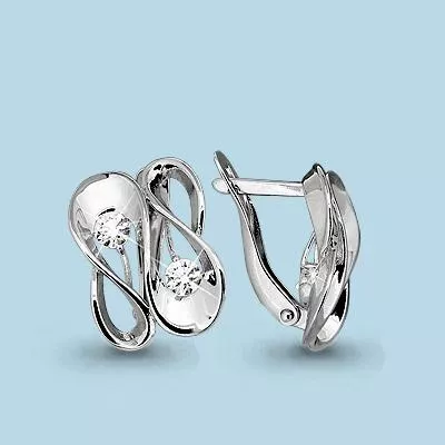 Серьги, артикул LV43521, серебро