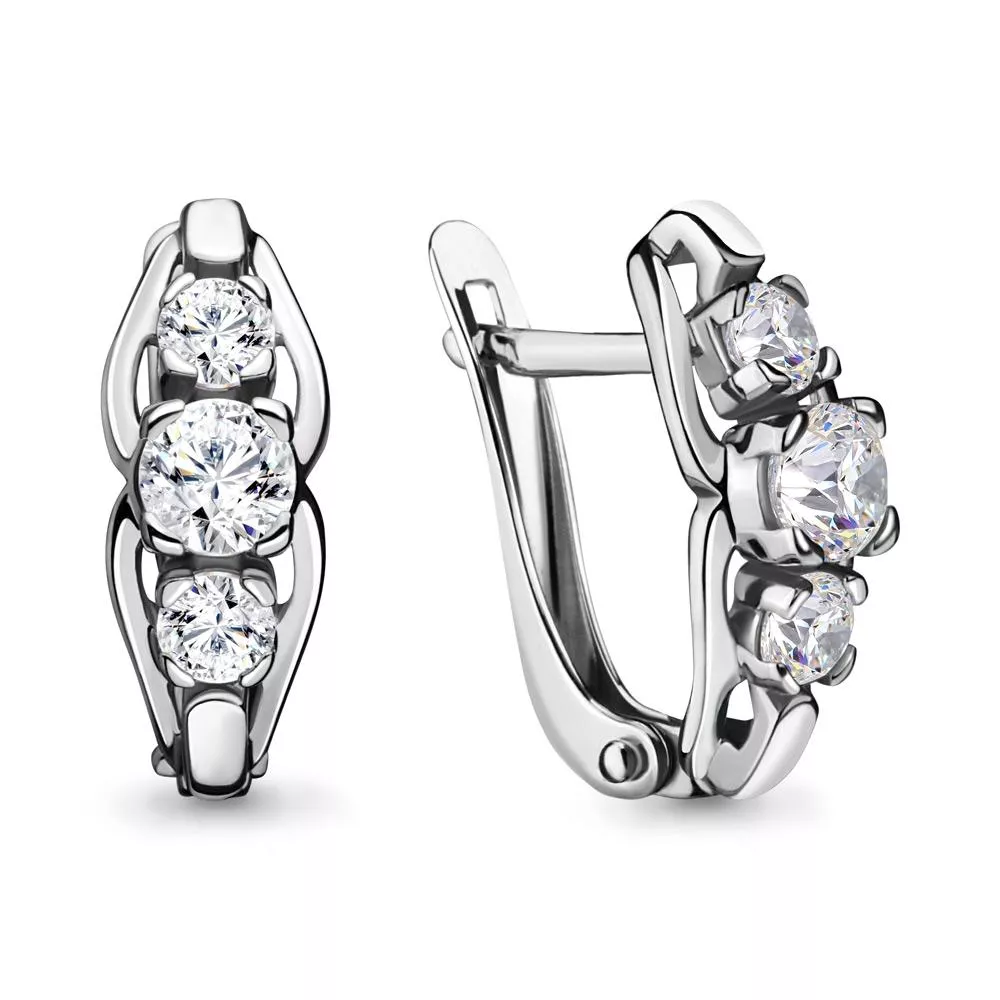 Серьги, серебро, артикул LV43428