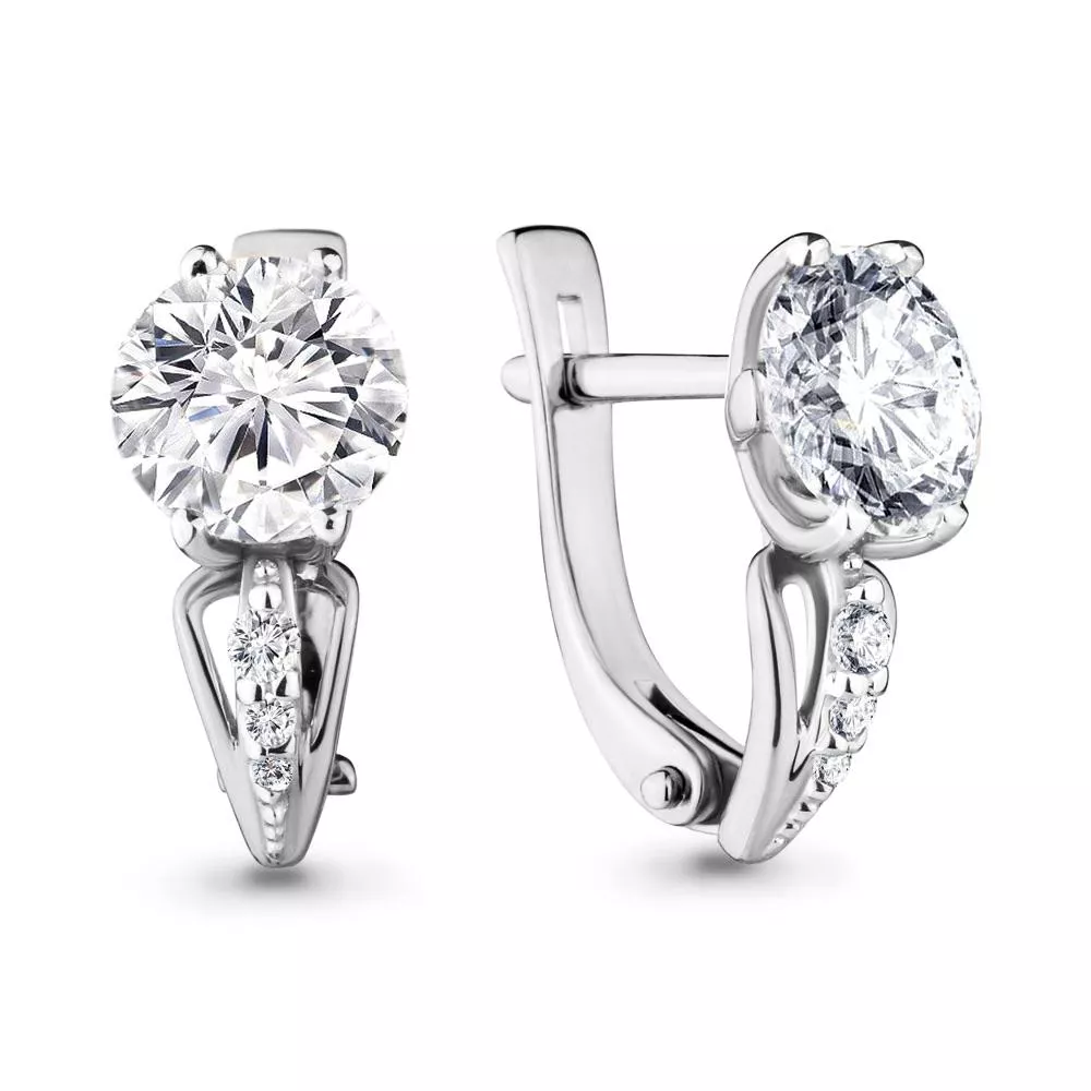 Серьги, серебро, артикул LV43398А