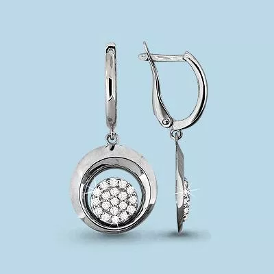 Серьги из серебра, артикул LV43099А