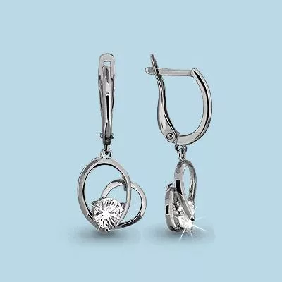 Серьги, артикул LV43004, серебро