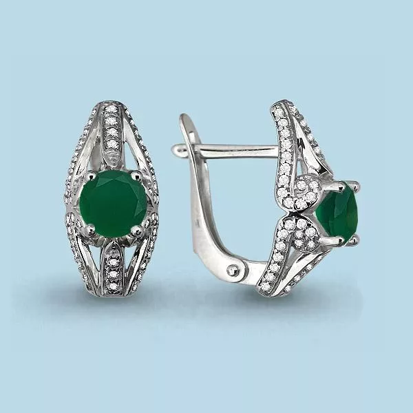 Серьги, серебро, артикул LV4297209А