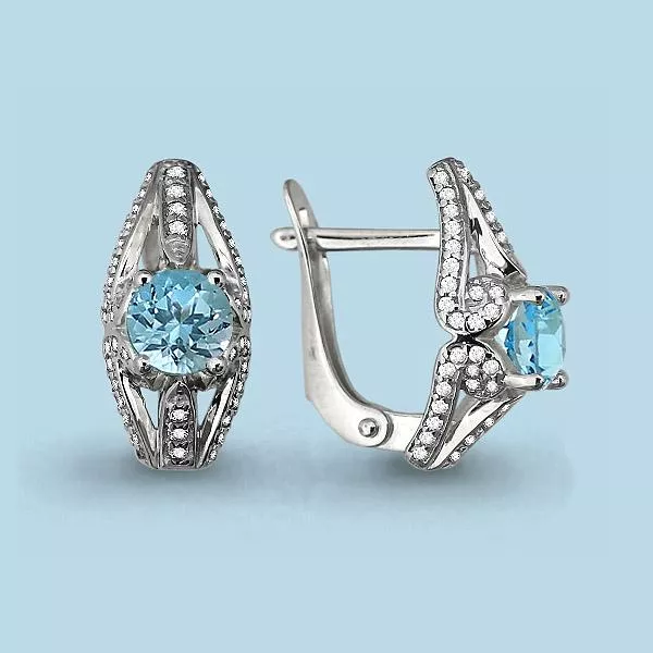 Серьги, серебро, артикул LV4297202А