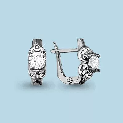 Серьги, артикул LV42970А, серебро