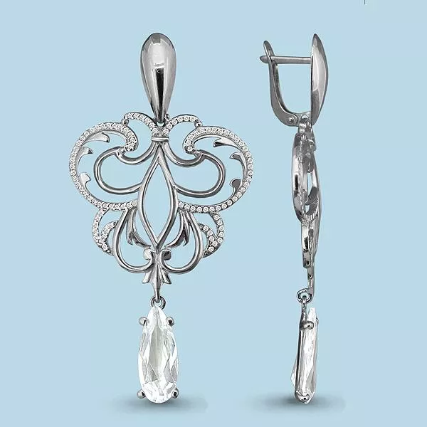 Серьги, артикул LV42964А, серебро