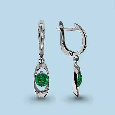 Серьги, артикул LV42898П, серебро