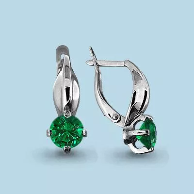 Серьги, серебро, артикул LV42896П