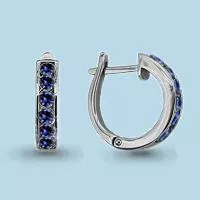 Серьги, серебро, артикул LV42894Н