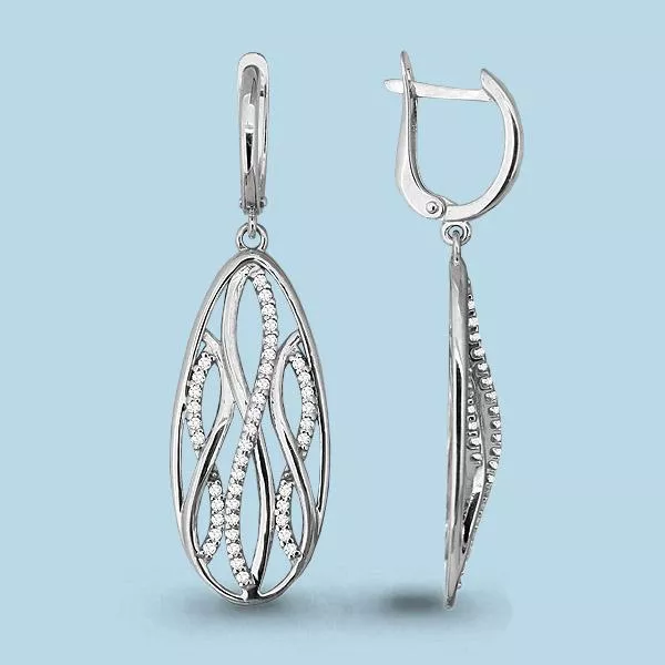 Серьги, артикул LV42882А, серебро