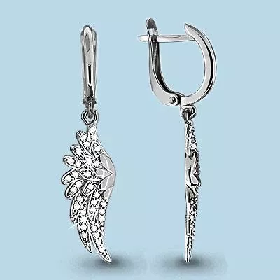 Серьги из серебра, артикул LV42732А