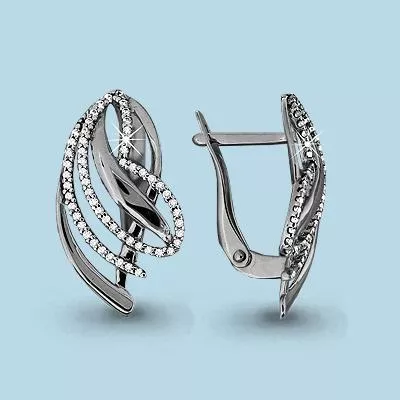 Серьги, артикул LV42703А, серебро