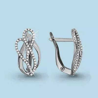 Серьги из серебра, артикул LV42702А
