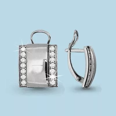 Серьги, серебро, артикул LV42665А