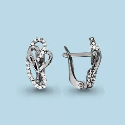 Серьги, артикул LV42608А, серебро