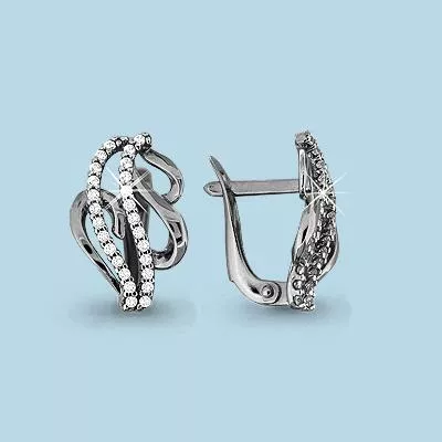 Серьги из серебра, артикул LV42607А