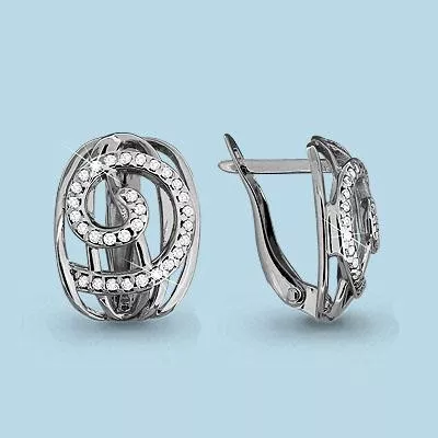 Серьги из серебра, артикул LV42595А