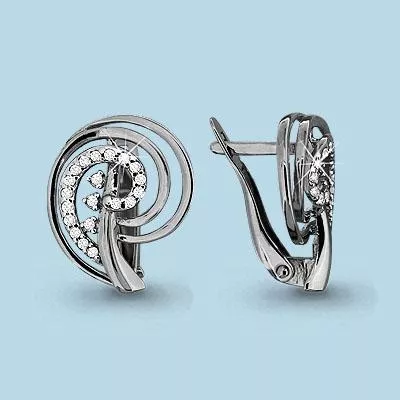 Серьги, серебро, артикул LV42547А