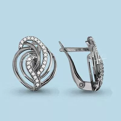 Серьги, серебро, артикул LV42526А