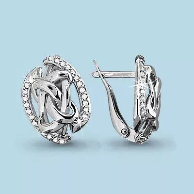 Серьги, серебро, артикул LV42523А