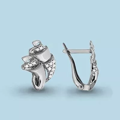 Серьги, серебро, артикул LV42505А