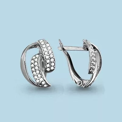 Серьги, артикул LV42388А, серебро