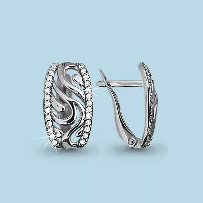 Серьги из серебра, артикул LV42362А