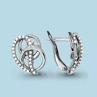 Серьги, артикул LV42234А, серебро