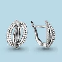 Серьги из серебра, артикул LV42229А