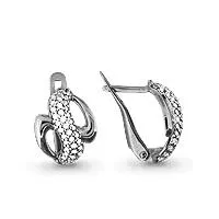 Серьги, серебро, артикул LV42168А