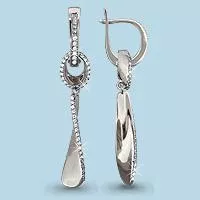 Серьги, серебро, артикул LV41940А