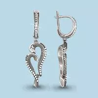 Серьги из серебра, артикул LV41937А