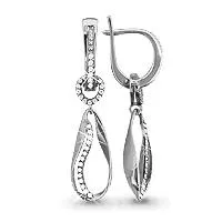 Серьги, серебро, артикул LV41895А