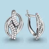 Серьги, серебро, артикул LV41796А