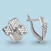 Серьги, артикул LV41741А, серебро