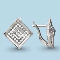 Серьги из серебра, артикул LV41738А