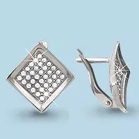 Серьги, серебро, артикул LV41737А