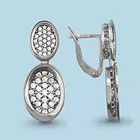 Серьги из серебра, артикул LV41678А